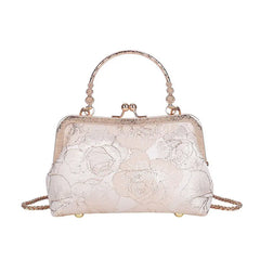 Floral Evening Bag Women Party Clutch Chain Messenger Bag
