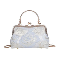 Floral Evening Bag Women Party Clutch Chain Messenger Bag