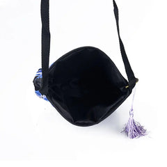 Women Ethnic Peony Min Shoulder Bag Embroidery Crossbody Handbag