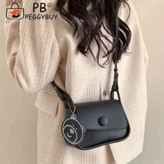 Women Tote Bag with Bear Pendant PU Leather Soft Solid for Vacation