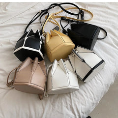 Women Summer Bucket Bag PU Leather Shoulder Bags Crossbody Messenger Totes