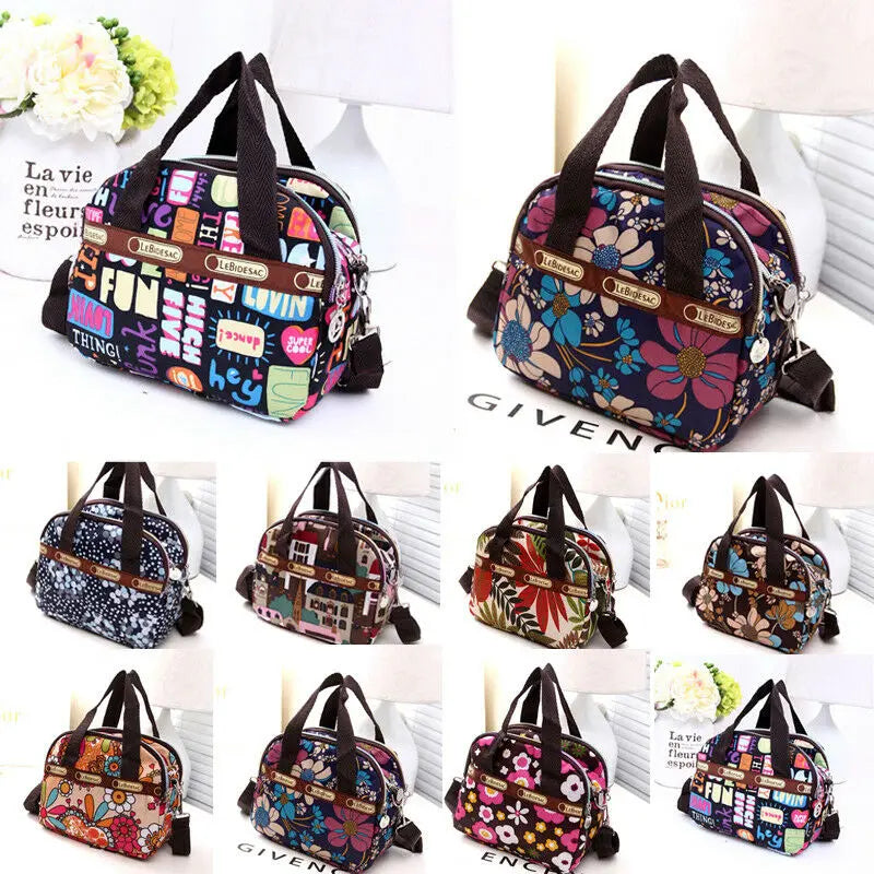 Waterproof Nylon Shoulder Bag Travel Tote Purse Shopping Bags