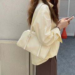 Green Shoulder Bags PU Leather Female Purse Handbags Large Capacity
