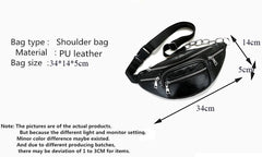 Faux Leather Waist Bag Cell Phone Belt Bag for Women