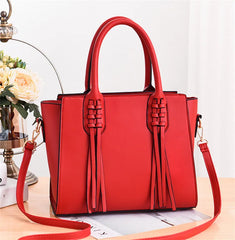 Women Handbag PU Leather Shoulder Bag Large Capacity Tote Bag