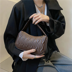 Women PU Leather Shoulder Bag Casual Messenger Underarm Bag