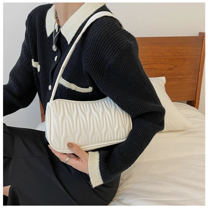 Women Handbag PU Leather Shoulder Bags Female Casual Solid Messenger Bag