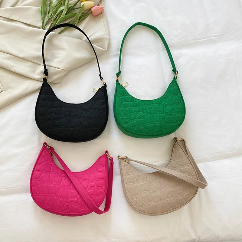 Green Chain Shoulder Pouch Women Handbag