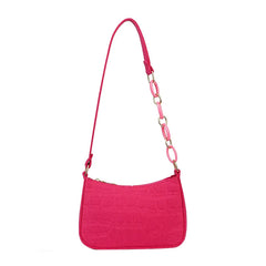 Women Mini Underarm Chain Shoulder Bag Ladies Felt Tote Bag