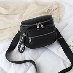 Retro Rivets PU Leather Crossbody Shoulder Bag Ladies Messenger Bags