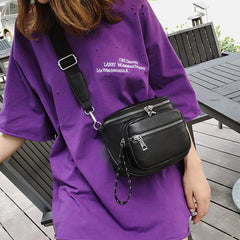 Retro Rivets PU Leather Crossbody Shoulder Bag Ladies Messenger Bags