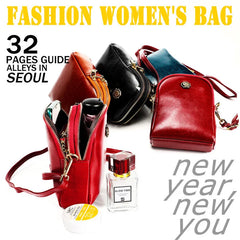 Oil Wax Leather Shoulder Bag Crossbody Clutch