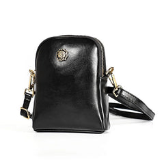 Oil Wax Leather Shoulder Bag Crossbody Clutch