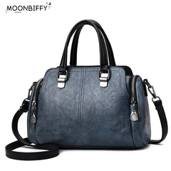 Vintage PU Leather Handbag Crossbody Shoulder Bag