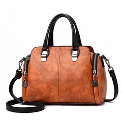 Vintage PU Leather Handbag Crossbody Shoulder Bag