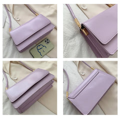 Women Soft PU Leather Handbag Vintage Armpit Shoulder Bag Casual Tote