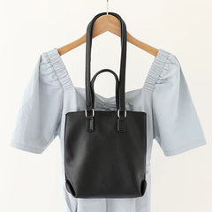 Women PU Leather Bucket Shoulder Bag Composite Bags Soft Purse
