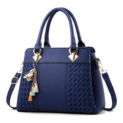 Tassel PU Leather Totes Bag Embroidery Crossbody Shoulder Bag Lady Hand Bags