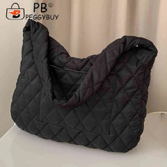 Women Handbag Quilted Crossbody Bag Large Capacity Casual for Autumn Winter