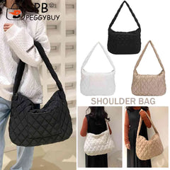 Women Handbag Quilted Crossbody Bag Large Capacity Casual for Autumn Winter