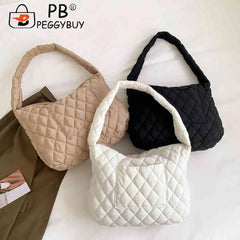 Women Handbag Quilted Crossbody Bag Large Capacity Casual for Autumn Winter