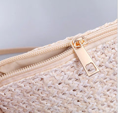 Women Straw Bag Rattan Tote Crossbody Handbag Boho Beach Summer