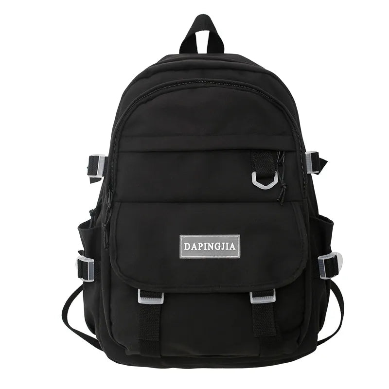 Women Laptop Book Bags Red Travel Waterproof School Bag Ladies Student Backpack
