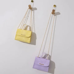 Women Large Capacity Shoulder Bags Pure Chain Handbags