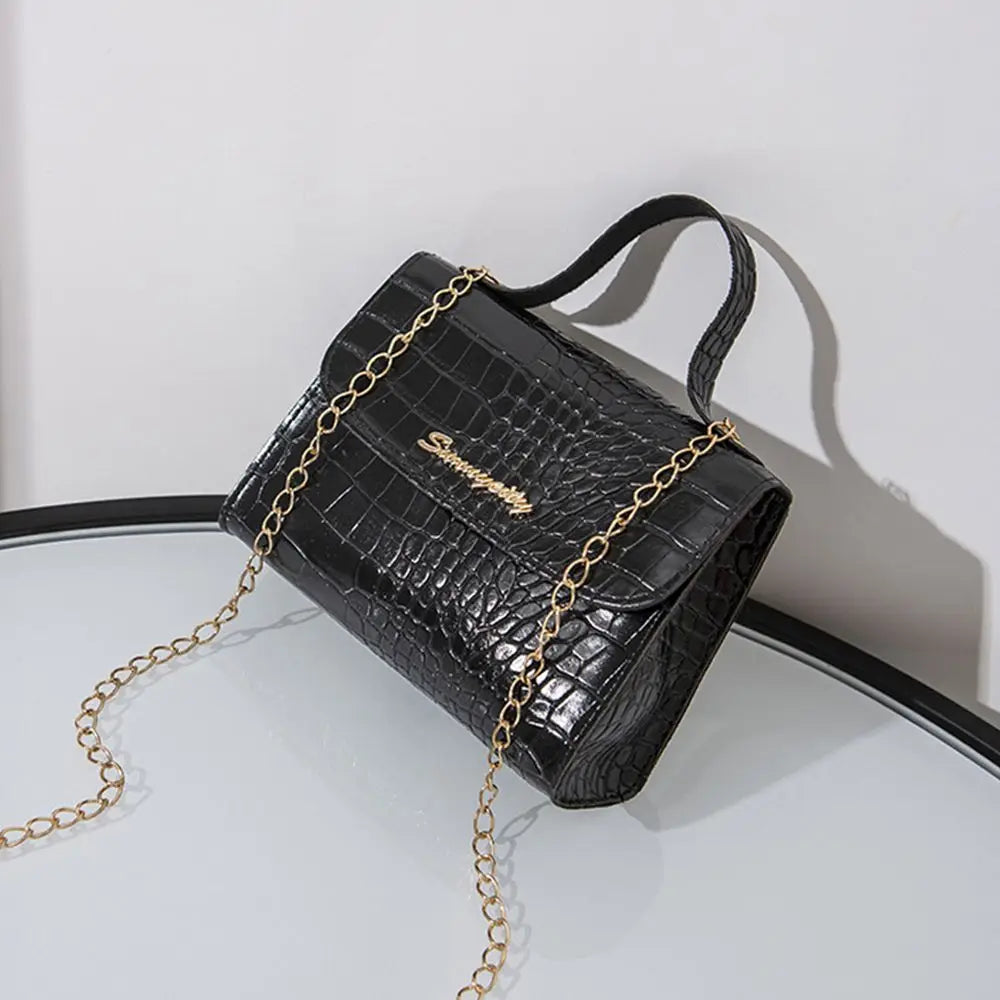 Women Large Capacity Shoulder Bags Pure Chain Handbags