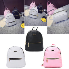 Mini Leather Backpack Handbag School Shoulder Bag