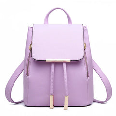 Women Leather Backpack Schoolbags For Teenager Girls Mochila Rugzak Sac A Dos