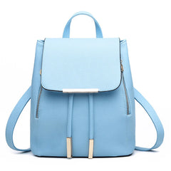 Women Leather Backpack Schoolbags For Teenager Girls Mochila Rugzak Sac A Dos