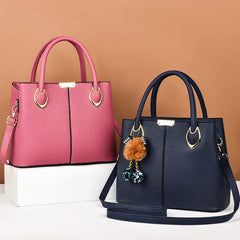Women Leather Handbag Crossbody Shoulder Bag Messenger Tote with Purse Pocket