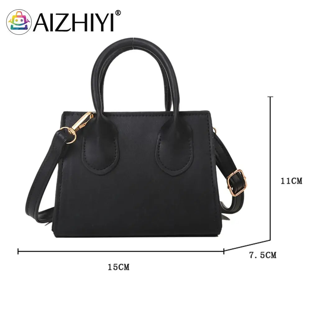 Women Leather Mini Shoulder Messenger Bag Retro Crossbody Bag