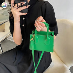 Women Leather Mini Shoulder Messenger Bag Retro Crossbody Bag