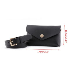 Women Leather Waist Fanny Pack Belt Bag Pouch Travel Hip Bum Shoulder Bags Purse