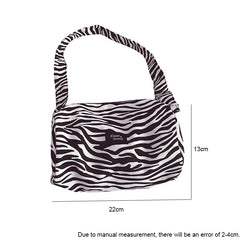 Leopard Print Shoulder Bucket Bag Underarm Canvas Tote Small Purse