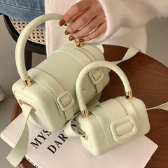 Women Mini Pu Leather Handbags Tote Shoulder Bag Winter