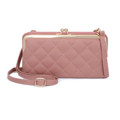Women Leather Shoulder Bag Large Capacity Multifunction Phone Purse