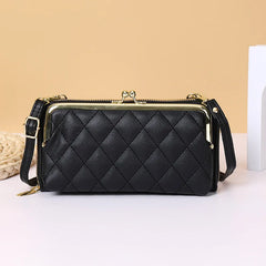 Women Leather Shoulder Bag Large Capacity Multifunction Phone Purse Messenger Wa