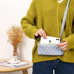 Women Leather Shoulder Bag Large Capacity Multifunction Phone Purse Messenger Wa