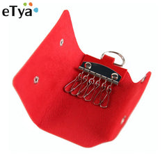 Key Holder Wallet PU Leather Unisex Organizer Bag Keys Housekeeper