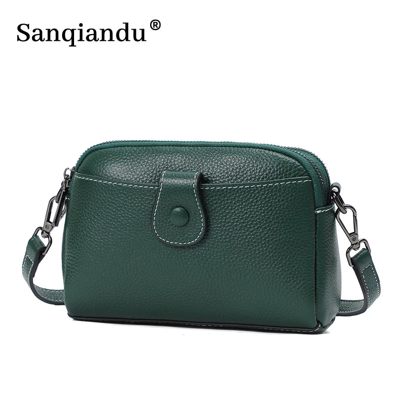 Soft Leather Women Messenger Bag Crossbody Shoulder Bags
