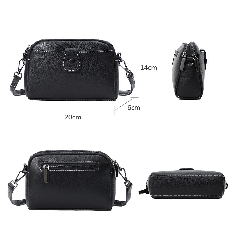 Soft Leather Women Messenger Bag Crossbody Shoulder Bags