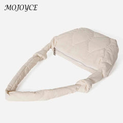 Women Messenger Bag Autumn Winter Female Down Bag Solid Large Capacity