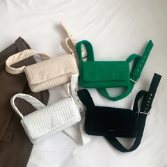 Women Messenger Bag Casual Flip Ladies Handbags Adjustable Strap Soft Cloth