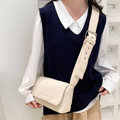 Women Messenger Bag Casual Flip Ladies Handbags Adjustable Strap Soft Cloth