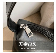 Women Messenger Bag Large Capacity Casual Tote Soft PU Leather Handbag