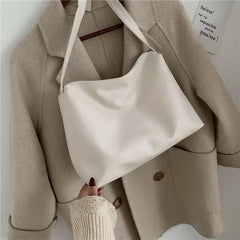 Women Messenger Bag Large Capacity Casual Tote Soft PU Leather Handbag