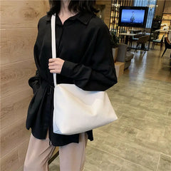 Women Messenger Bag Large Capacity Casual Tote Soft PU Leather Handbag